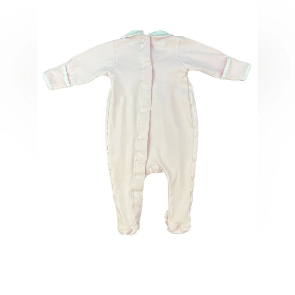 NWOT MAGNOLIA BABY Mia’s Classics Solid Smocked Footie - 3M - Picture 4 of 4